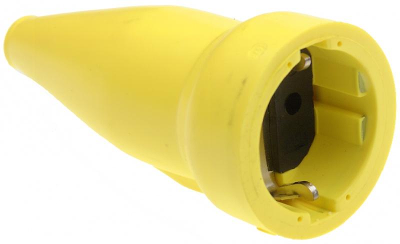 ABL Koppelcontactstop PVC 10/16A - IP44 - RA - geel